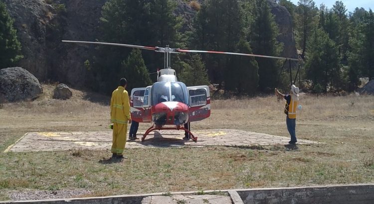 Activan operativo de apoyo a brigadas contra incendios forestales en la Sierra Tarahumara
