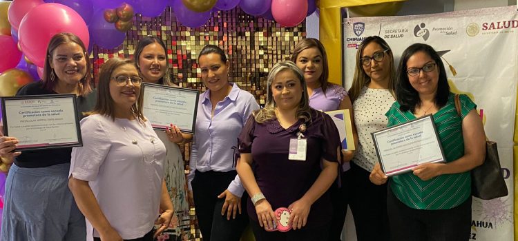 Secretaria de Salud certifica a escuelas promotoras en Ciudad Juárez