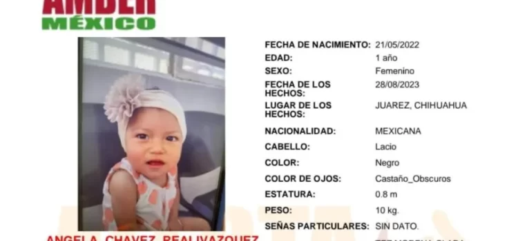 Luego del homicidio de sus padres, desaparece bebé de un año en Chihuahua