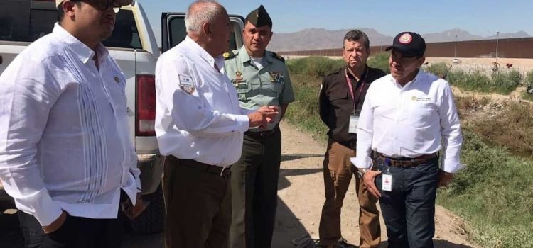 Representantes del gobierno Colombiano recorren la franja fronteriza en Juárez