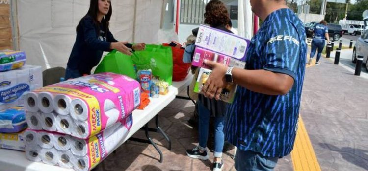 Instalan en Chihuahua centros de acopio para damnificados por huracán “Otis”