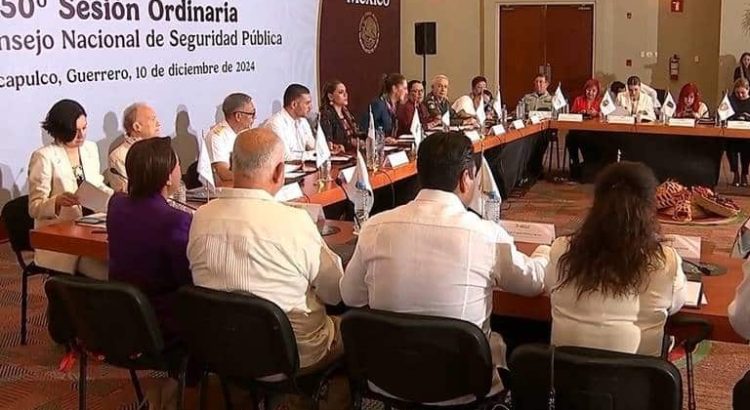 Asiste Maru Campos al Consejo Nacional de Seguridad celebrado en Acapulco