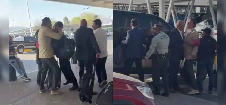 Empresario confronta a Senador Javier Corral en aeropuerto de Chihuahua por supuestas burlas