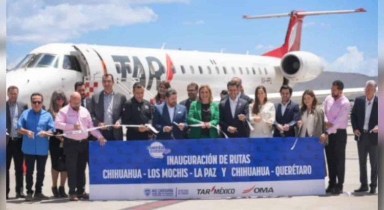 Inaugura Maru Campos las nuevas rutas aéreas de Chihuahua a Los Mochis y a Querétaro Inaugura Maru Campos las nuevas rutas aéreas de Chihuahua a Los Mochis y a Querétaro