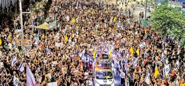 Miles se manifestaron en Tel Aviv contra plan de ocupación de Gaza