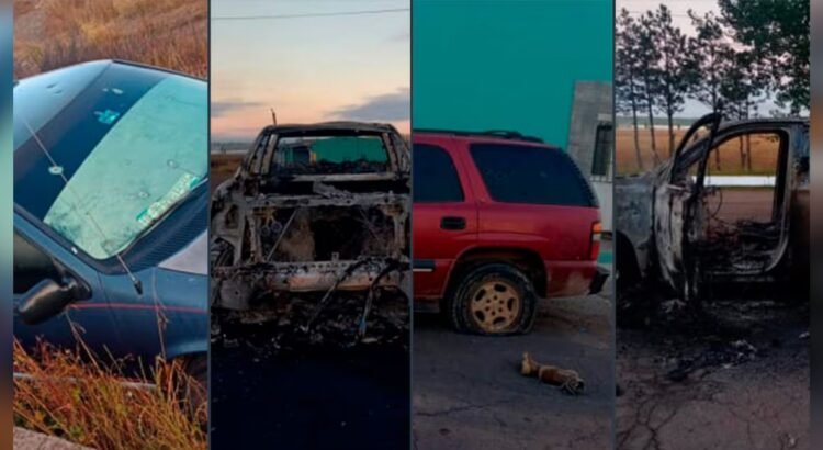 Arde Chihuahua: Guardia Nacional halla 4 vehículos incendiados tras siete horas de enfrentamiento entre narcos Arde Chihuahua: Guardia Nacional halla 4 vehículos incendiados tras siete horas de enfrentamiento entre narcos